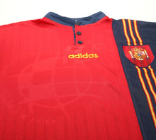 Load image into Gallery viewer, 1996/98 SPAIN Vintage adidas Home Football Shirt (XXL) EURO 96
