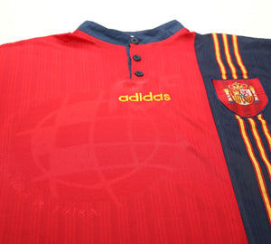 1996/98 SPAIN Vintage adidas Home Football Shirt (XXL) EURO 96