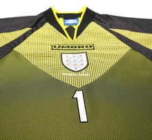 Load image into Gallery viewer, 1998/99 SEAMAN #1 England Vintage Umbro GK Football Shirt (Y/S) World Cup 98
