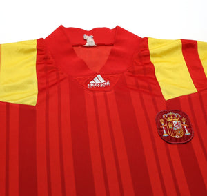 1992/94 SPAIN Vintage adidas Equipment Player Issue Home Football Shirt (M)