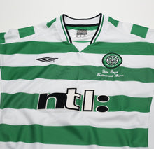 Load image into Gallery viewer, 2001 MORAVCIK #10 Celtic Umbro Home Football Shirt (XL) TOM BOYD TESTIMONIAL
