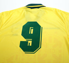 Load image into Gallery viewer, 1994/97 RONALDO #9 Brazil Vintage Umbro Home Football Shirt Jersey (L) Umbro Cup
