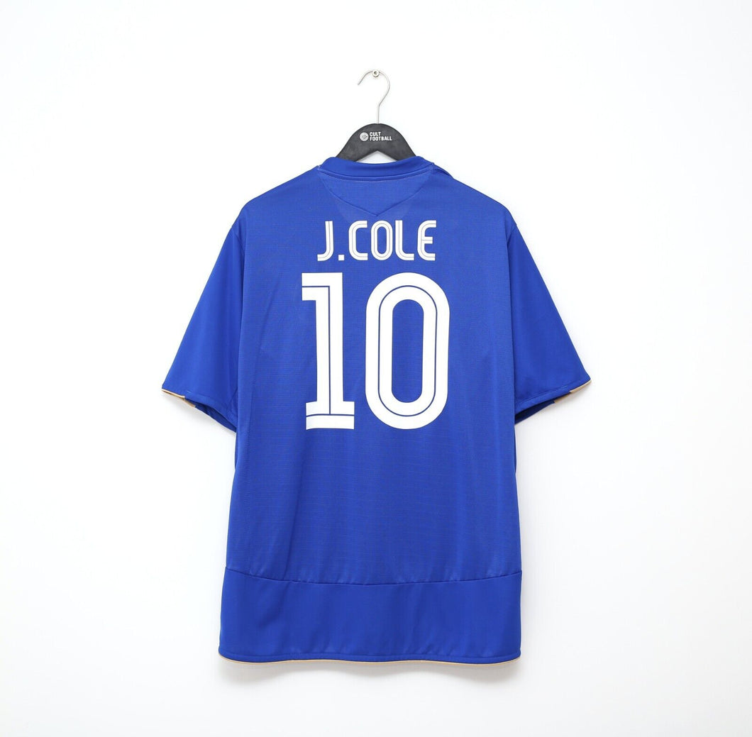 2005/06 J. COLE #10 Chelsea Vintage Umbro UCL Home Football Shirt Jersey (XL)