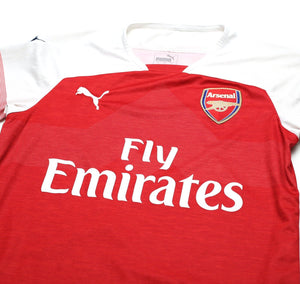 2018/19 LACAZETTE #9 Arsenal Vintage PUMA Home Football Shirt (S)