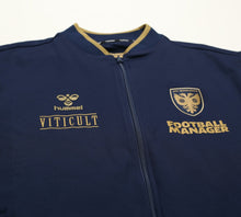 Load image into Gallery viewer, 2022/23 WIMBLEDON Hummel Match Worn Football Track Top (M) FOOTBALL MANAGER
