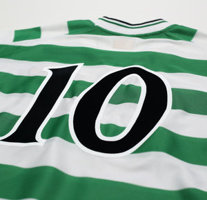 2001 MORAVCIK #10 Celtic Umbro Home Football Shirt (XL) TOM BOYD TESTIMONIAL