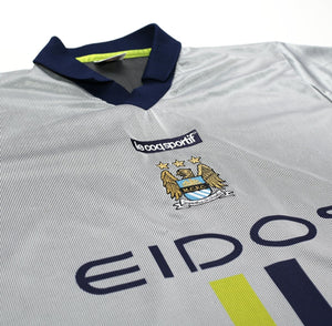 2000/02 HAALAND #15 Manchester City Vintage le coq sportif Football Shirt (M)