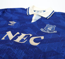 Load image into Gallery viewer, 1991/93 EVERTON Vintage Umbro Home Football Shirt Jersey (L)
