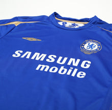 Load image into Gallery viewer, 2005/06 J. COLE #10 Chelsea Vintage Umbro UCL Home Football Shirt Jersey (XL)
