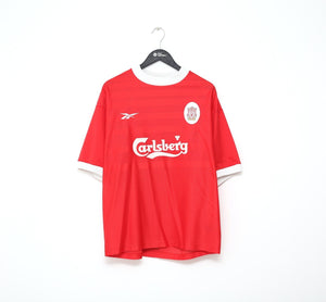 1998/00 FOWLER #9 Liverpool Vintage Reebok Home Football Shirt Jersey (L)