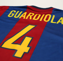 Load image into Gallery viewer, 1998/99 GUARDIOLA #4 Barcelona Vintage Nike Home Football Shirt Jersey (XL)
