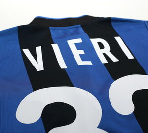 2000/01 VIERI #32 Inter Milan Vintage Nike Home Football Shirt Jersey (S/M)