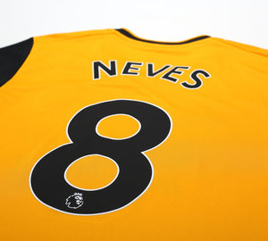 2020/21 NEVES #8 Wolverhampton Wanderers adidas Home Football Shirt (M) Wolves