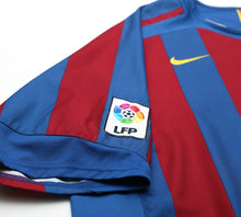 Load image into Gallery viewer, 2005/06 RONALDINHO #10 Barcelona Vintage Nike Home Football Shirt Jersey (XL)
