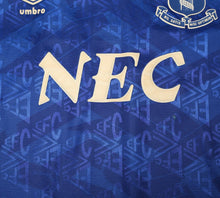 Load image into Gallery viewer, 1991/93 EVERTON Vintage Umbro Home Football Shirt Jersey (L)
