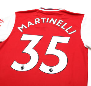 2019/20 MARTINELLI #35 Arsenal Vintage adidas Home Football Shirt (M)