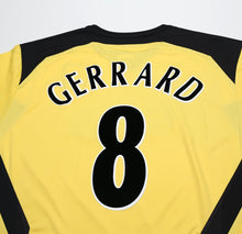 Load image into Gallery viewer, 2004/05 GERRARD #8 Liverpool Vintage Reebok UCL Away Football Shirt Jersey (L)
