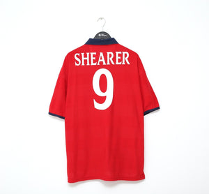 1999/01 SHEARER #9 England Vintage Umbro Away Football Shirt (XL) Euro 2000