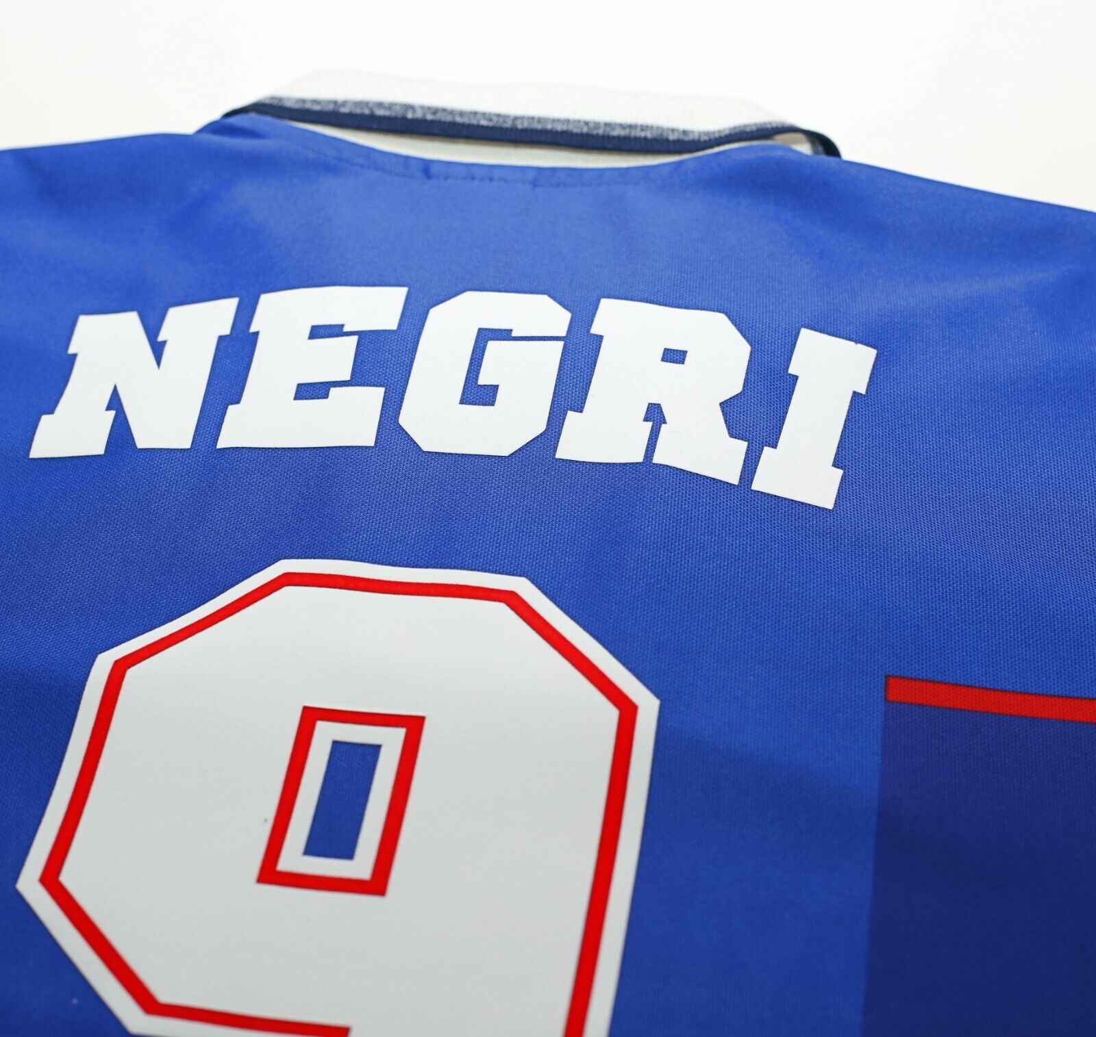 1997/98 NEGRI #9 Rangers Vintage Nike European Home Football Shirt Jer –  Cult Football