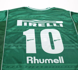 2001 PALMEIRAS #10 Vintage Rhumell Home Football Shirt Jersey (L) BNWT