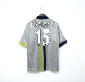 2000/02 HAALAND #15 Manchester City Vintage le coq sportif Football Shirt (M)