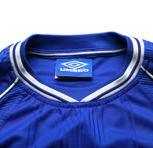 1999/01 WISE #11 Chelsea Vintage Umbro FA CUP FINAL 2000 Football Shirt (XL)