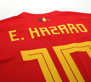 2018/19 HAZARD #10 Belgium Vintage adidas Home Football Shirt (M) World Cup 2018