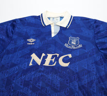 Load image into Gallery viewer, 1991/93 EVERTON Vintage Umbro Home Football Shirt Jersey (L)
