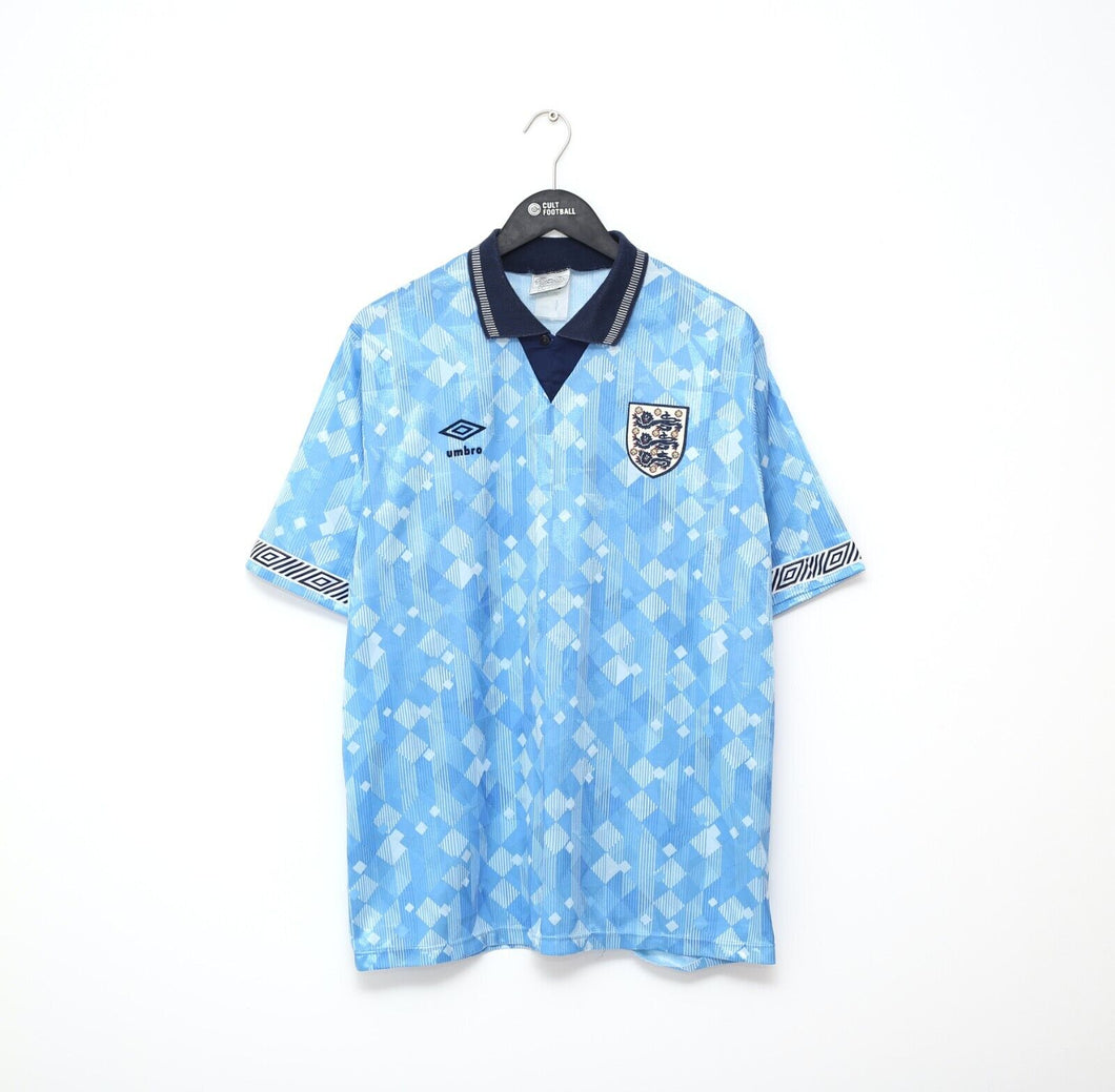 1990/92 ENGLAND Vintage Umbro 3rd Football Shirt (L/XL) Italia 90 NEW ORDER