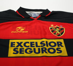 1998 SPORT RECIFE #10 Vintage Topper Home Football Shirt Jersey (XL)