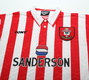 1995/97 LE TISSIER #7 Southampton Vintage PONY Home Football Shirt Jersey (XL)