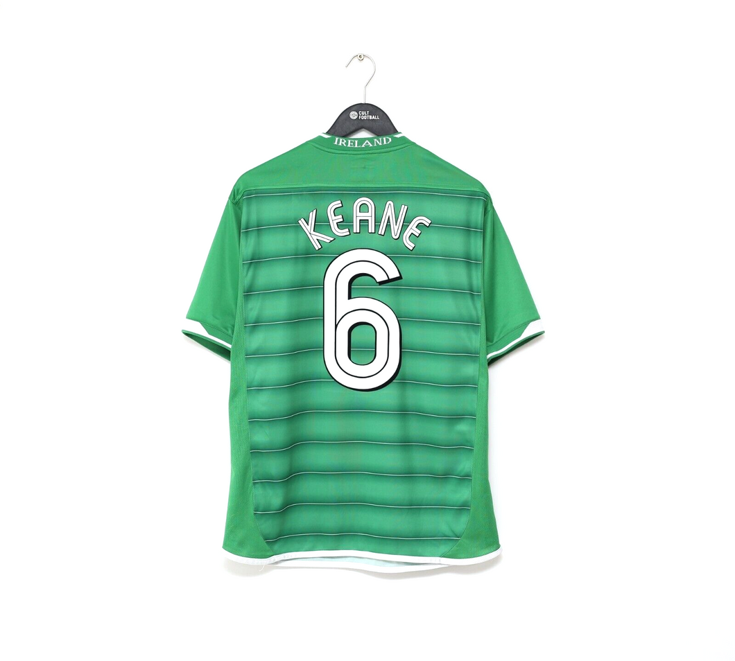 2003/04 KEANE #6 Ireland Vintage Umbro Home Football Shirt (M)