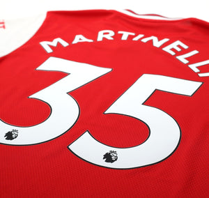 2019/20 MARTINELLI #35 Arsenal Vintage adidas Home Football Shirt (M)