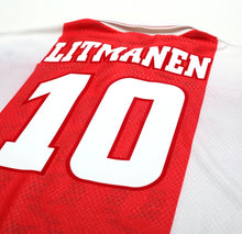 Load image into Gallery viewer, 1998/99 LITMANEN #10 Ajax Vintage Umbro Home Football Shirt Jersey (L) Finland
