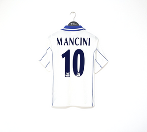 2000/01 MANCINI #10 Leicester City Vintage LCS Away Football Shirt (XS/S) 34/36