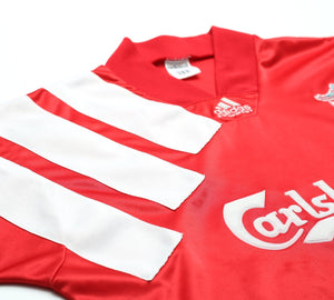 1992/93 LIVERPOOL Vintage adidas Centenary Home Football Shirt (M) 38/40