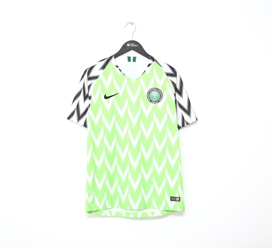 2018/19 NIGERIA Vintage Authentic Nike Home Football Shirt (M) World Cup 2018