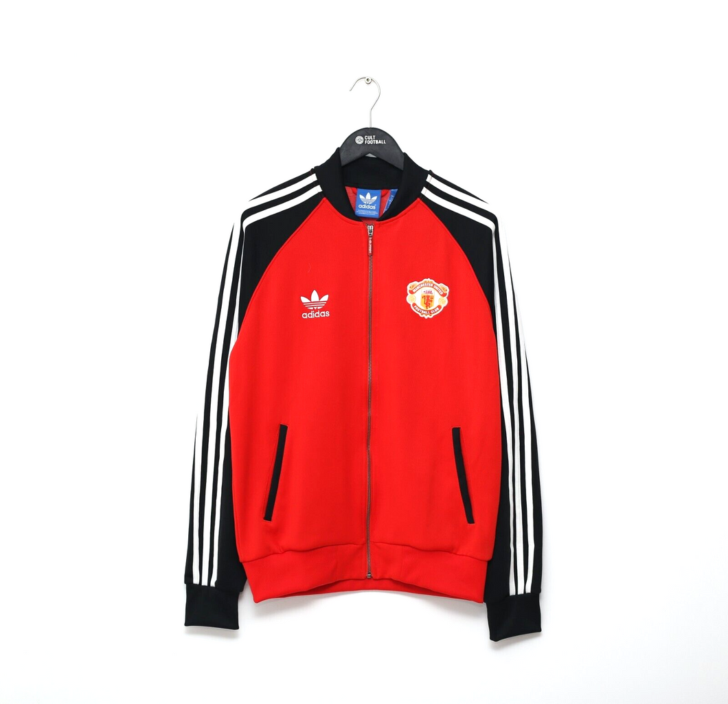 MANCHESTER UNITED Vintage Retro adidas Originals Superstar Track Top (L)