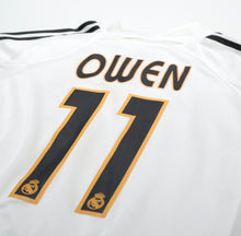Load image into Gallery viewer, 2004/05 OWEN #11 Real Madrid Vintage adidas MATCH ISSUE Home Football Shirt (L)
