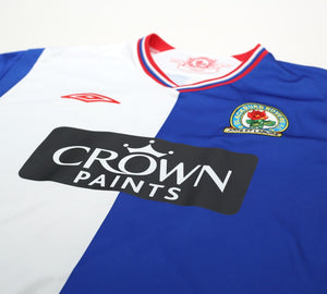 2009/10 SAMBA #4 Blackburn Rovers Vintage Umbro Home Football Shirt (L)