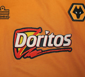 2002/04 Wolverhampton Wanderers Vintage Admiral Home Football Shirt (M) Wolves
