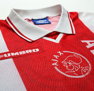 1998/99 LITMANEN #10 Ajax Vintage Umbro Home Football Shirt Jersey (L) Finland