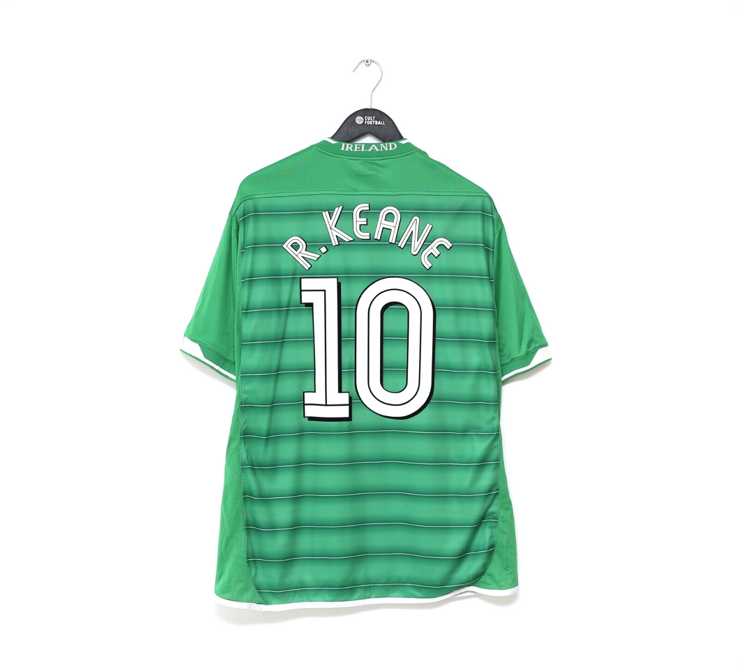 2003/04 R. KEANE #10 Ireland Vintage Umbro Home Football Shirt (XL)