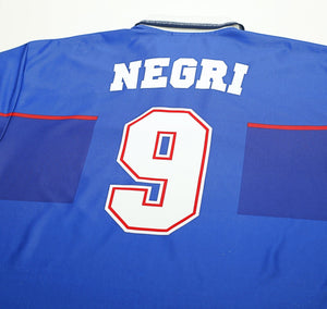 1997/98 NEGRI #9 Rangers Vintage Nike European Home Football Shirt Jersey (XL)