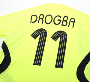 2007/08 DROGBA #11 Chelsea Vintage adidas UCL Away Football Shirt Jersey (M)