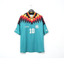Load image into Gallery viewer, 1994/96 MATTHÄUS #10 Germany Vintage adidas Away Football Shirt (L) USA 94 WC
