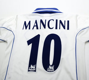 2000/01 MANCINI #10 Leicester City Vintage LCS Away Football Shirt (XS/S) 34/36