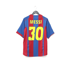 2004/05 MESSI #30 Barcelona Vintage Nike Home Football Shirt Jersey (M)