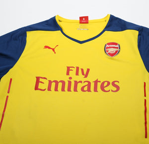 2014/15 ARSENAL Vintage PUMA Away Long Sleeve Football Shirt (XL)