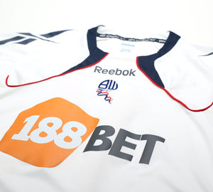 2010/11 K. DAVIES #14 Bolton Wanderers Vintage Reebok Home Football Shirt (M/L)